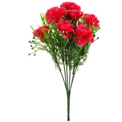 Bukiet 9 goździków z gałązkami 48 cm