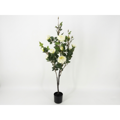 Kwiaty sztuczne w doniczce róże 130 cm