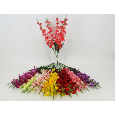 Bukiet sztucznych kwiatów mieczyki