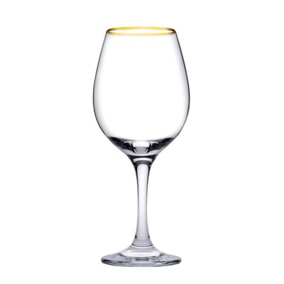 Kieliszki do wina Amber 365 ml 6 sztuk transparentny