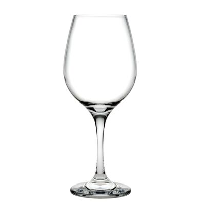 Kieliszki do wina Amber 365 ml 6 sztuk transparentny