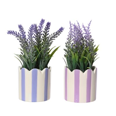 Kwiat sztuczny lawenda w doniczce