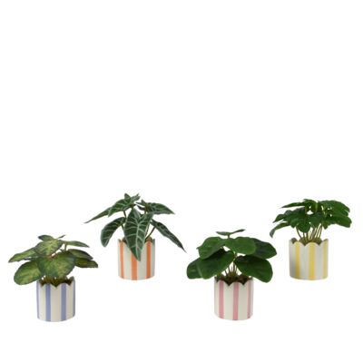 Kwiat sztuczny liściasty w doniczce