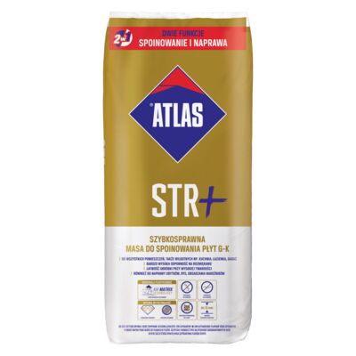 Szybkosprawna masa do spoinowania płyt G-K STR+ 20 kg ATLAS