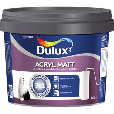 Farba lateksowa acryl matt 10 l Dulux
