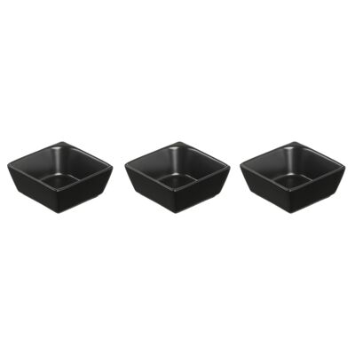 Salaterka Salsa 3 sztuki 8 x 8 cm kwadrat czarny AMBITION