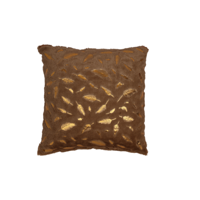 Poszewka na poduszkę 43 x 43 cm brazowy