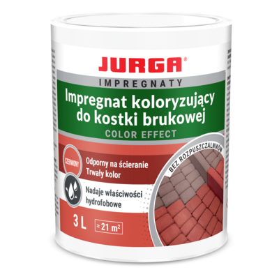 Impregnat koloryzujący COLOR EFFECT czerwony 3 l JURGA