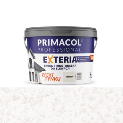Elewacyjna farba strukturalna Exteria kremowy 9 l