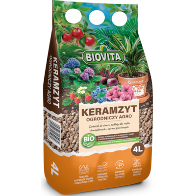 Keramzyt ogrodniczy Agro 4 l 8 - 16 mm BIOVITA