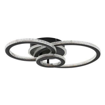 Lampa sufitowa Maziar LED 40 W czarna 3000-6500 K 52 x 35 cm czarny