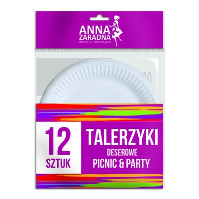 Talerzyki deserowe 12 sztuk ANNA ZARADNA