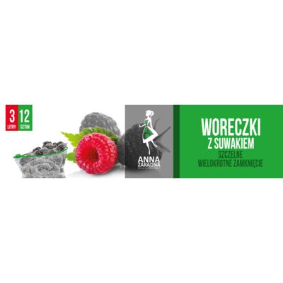 Woreczki domowe z suwakiem 3 l 12 sztuk