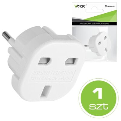 Złącze AC wtyk PL- gniazdo UK (LB0036) VA0201 Vayox