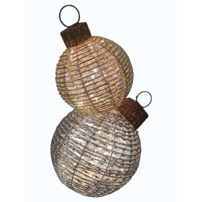 Figura ozdobna ruchoma - bombki LED 50 cm