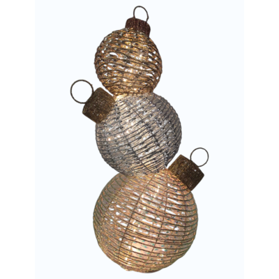 Figura ozdobna ruchoma - bombki LED 63 cm