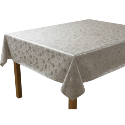 Cerata PVC srebrna kwiaty 137 cm 20 mb