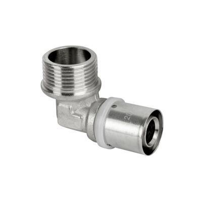 Kolano zaprasowywane 90° PEX 1/2" x 20 mm Gz
