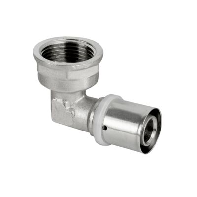 Kolano zaprasowywane 90° PEX 1/2" x 20 mm Gw