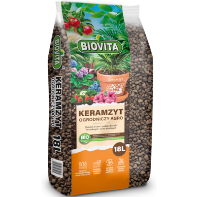 Keramzyt ogrodniczy Agro 18 l 8 - 16 mm BIOVITA