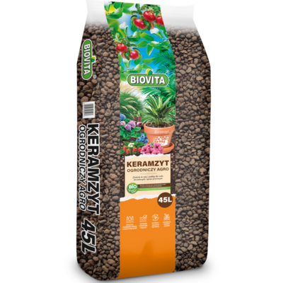 Keramzyt ogrodniczy Agro 45 l 8 - 16 mm BIOVITA