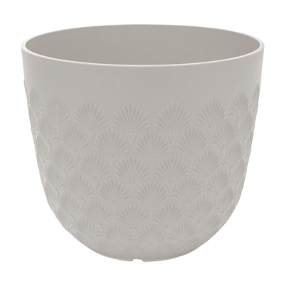 Doniczka Melody Scallop 30 cm złamana biel