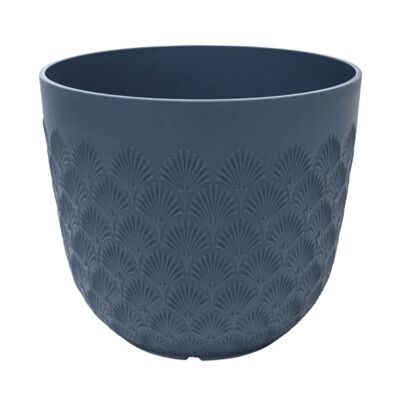 Doniczka Melody Scallop 36 cm niebieski