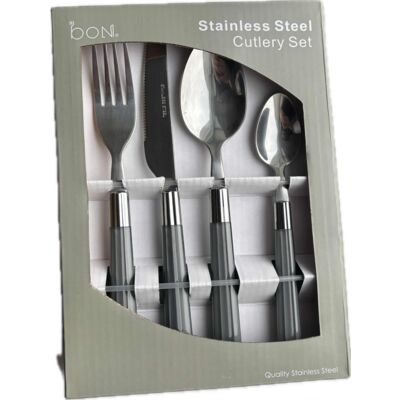 Zestaw sztućców 24szt. Grey