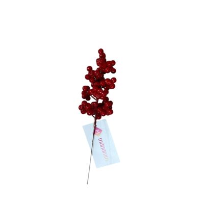 Gałązka świąteczna jarzębina 26 cm