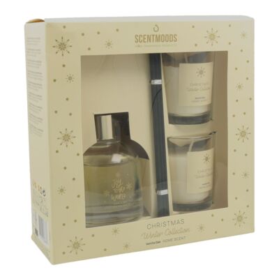 Zestaw 2 x świeca z dyfuzorem zapachowym Vanilla Oak