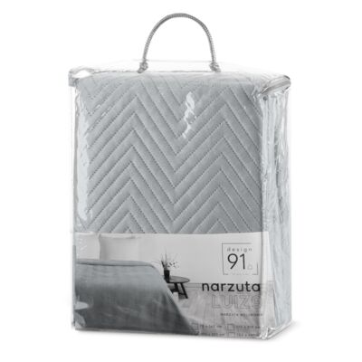 Narzuta D91 Luiz 200 x 220 cm srebrna