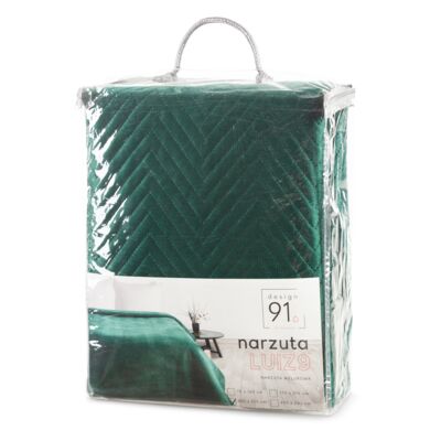Narzuta D91 Luiz 200 x 220 cm ciemnozielona
