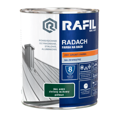 Farba na dach Radach zielony mchowy 0,75 l