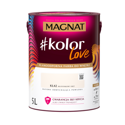 Farba #Kolor Love KL42 muffinkowy beż 5 l Magnat