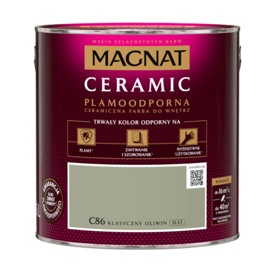 Farba ceramiczna MAGNAT Ceramic klasyczny oliwin C86 2,5 l