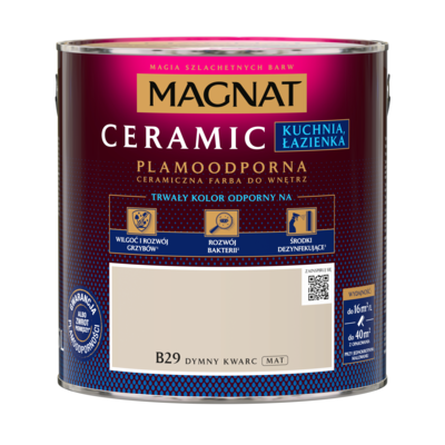 Farba ceramiczna MAGNAT KitchenBathroom dymny kwarc B29 2,5 l
