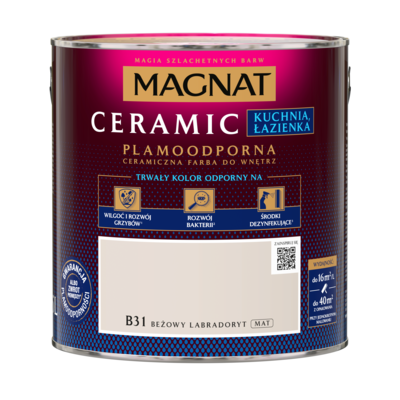 Farba ceramiczna MAGNAT KitchenBathroom beżow labradoryt B31 2,5 l