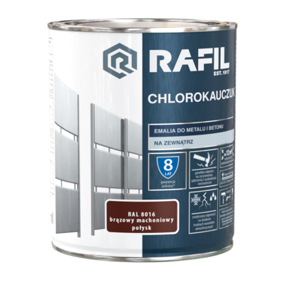Emalia Chlorokauczukowa brąz mahoniowy 0,75 l RAFIL