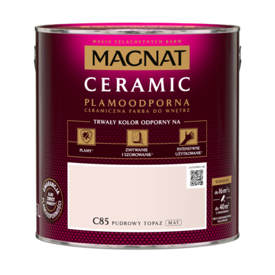 Farba ceramiczna MAGNAT Ceramic pudrowy topaz C85 2,5 l