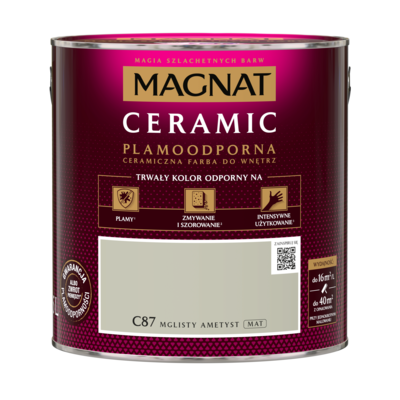 Farba ceramiczna MAGNAT Ceramic mglisty ametyst C87 2,5 l