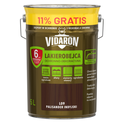 Lakierobejca palisander indyjski L09 5 l VIDARON