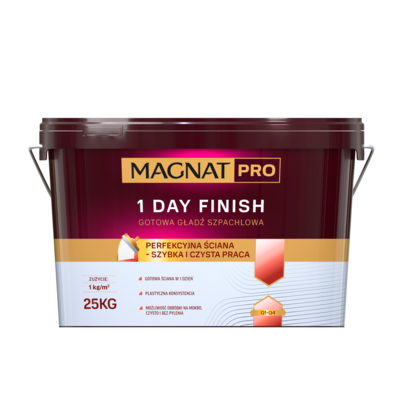 Gładź szpachlowa 1Day Finish 25 kg Magnat Pro