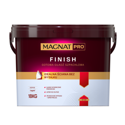 Gładź szpachlowa Finish 18 kg Magnat Pro
