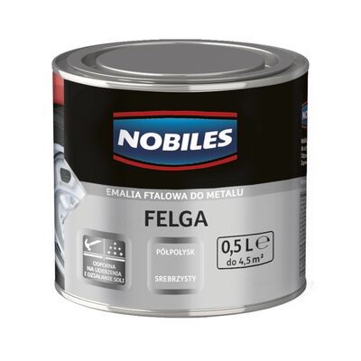 Farba alkidowa Felga Srebrzysta 0,5 l Nobiles