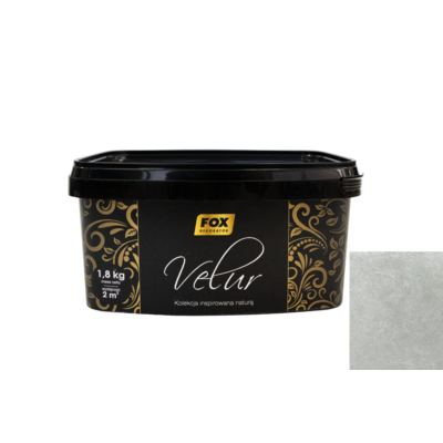 Tynk dekoracyjny VELUR 0008 Szary 1,8 kg
