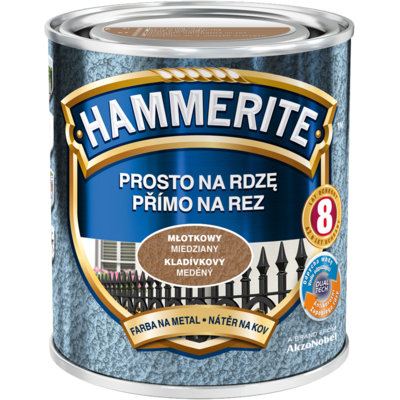 Farba Prosto Na Rdzę Miedziany Młotkowy 2,5 l Hammerite