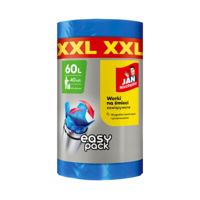 Worki EASY-PACK niebieski XXL 60 l 40 sztuk