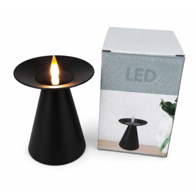 Lampka LED 13 x 8 cm czarna