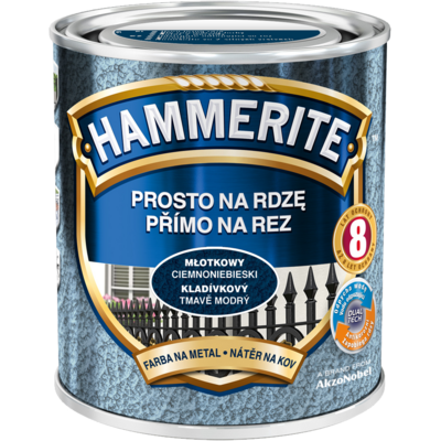 Farba Prosto Na Rdzę Ciemnoniebieski Młotkowy 0,25 l Hammerite