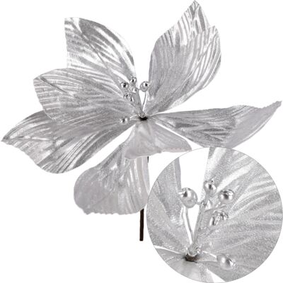 Gwiazda betlejemska pik 24 cm srebrny